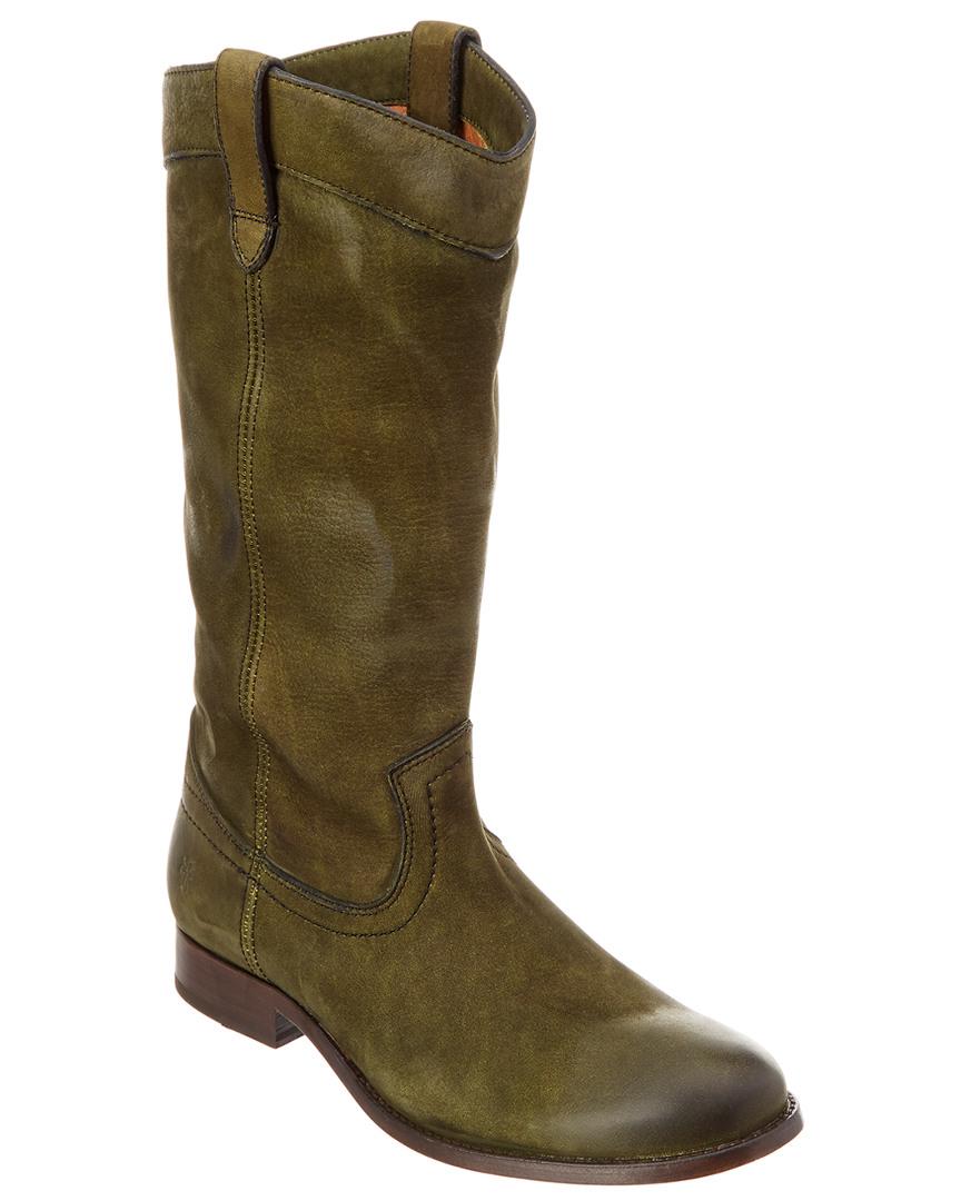 frye green suede boots