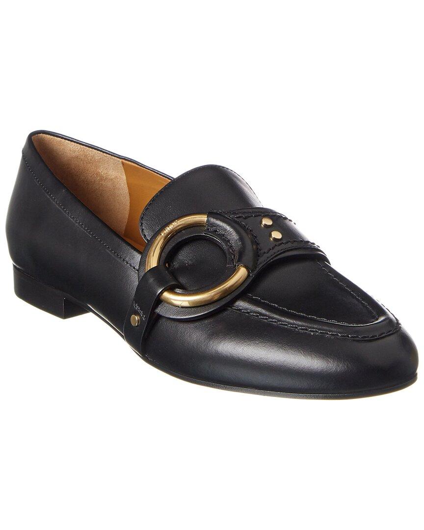 Chloé Demi Buckle Leather Loafer in 