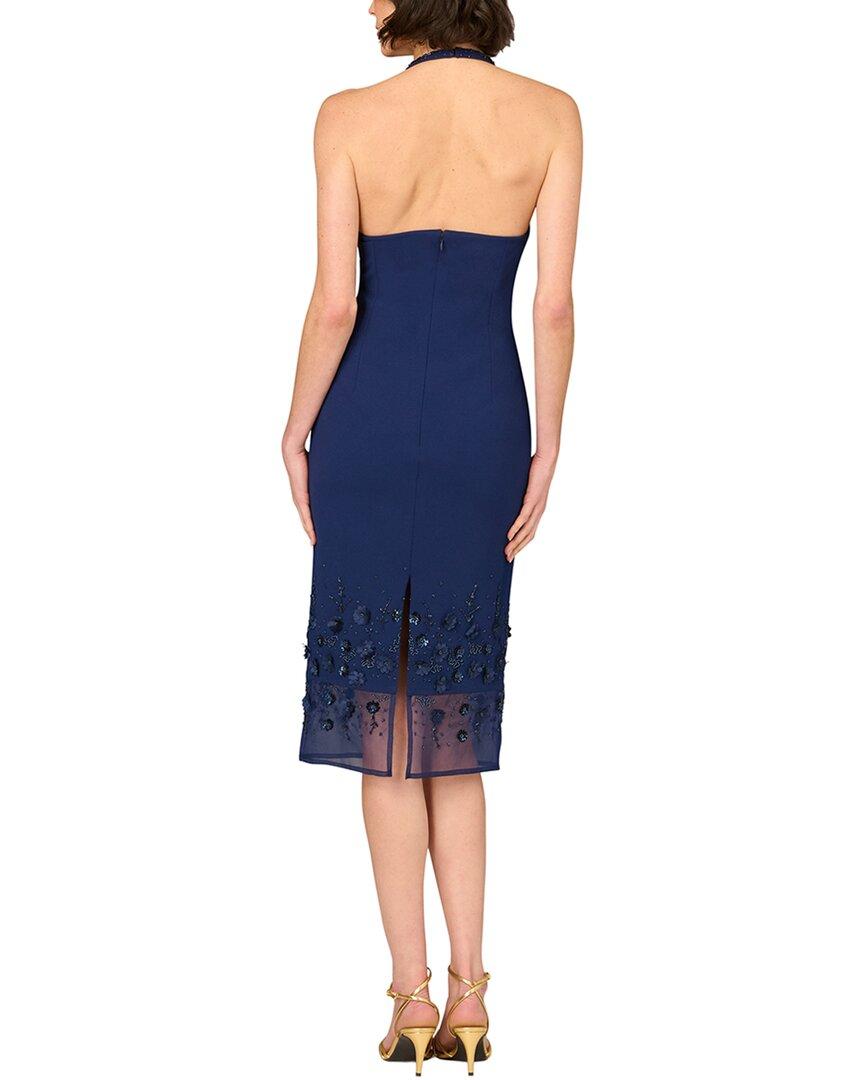 aidan mattox embellished midi dress Aidan Mattox womens Fully Beaded Midi Dress, 0