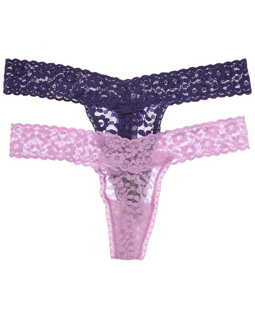 Police Auctions Canada - (2) Women's Juicy Couture Intimates Lace Thongs -  Size XL (518936L)