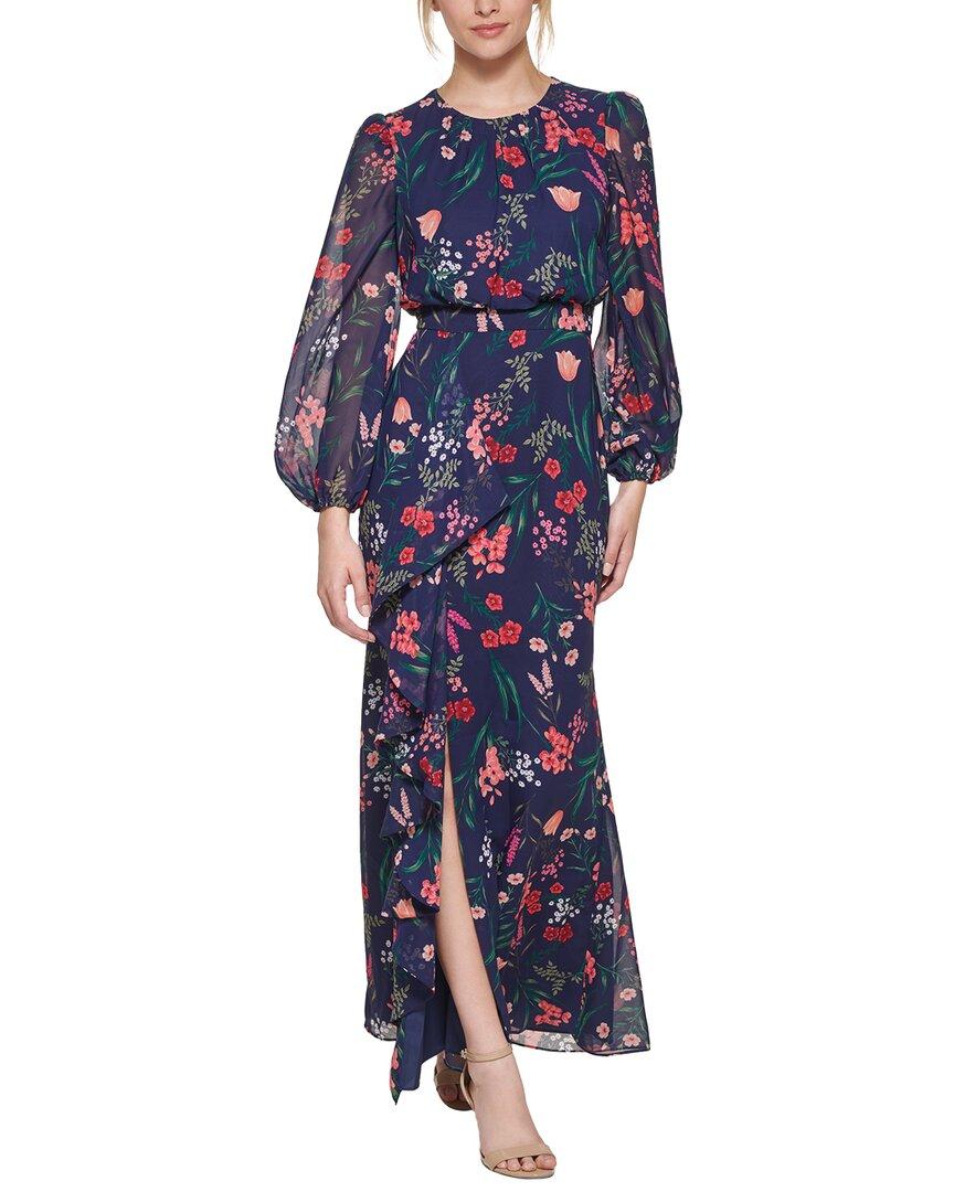 sachin and babi light blue dress Self-Portrait Dress Chiffon Tier Midi