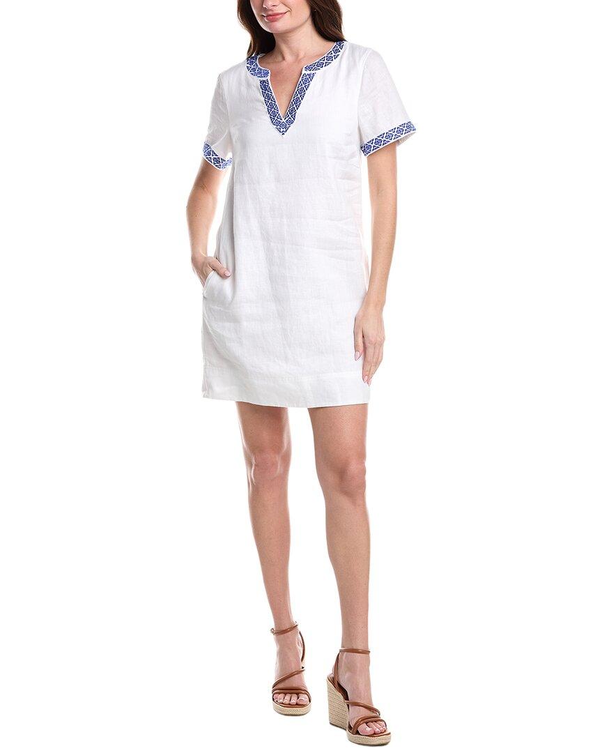 Tommy Bahama Two Palms Coastal Tiles Linen Shift Dress in White | Lyst