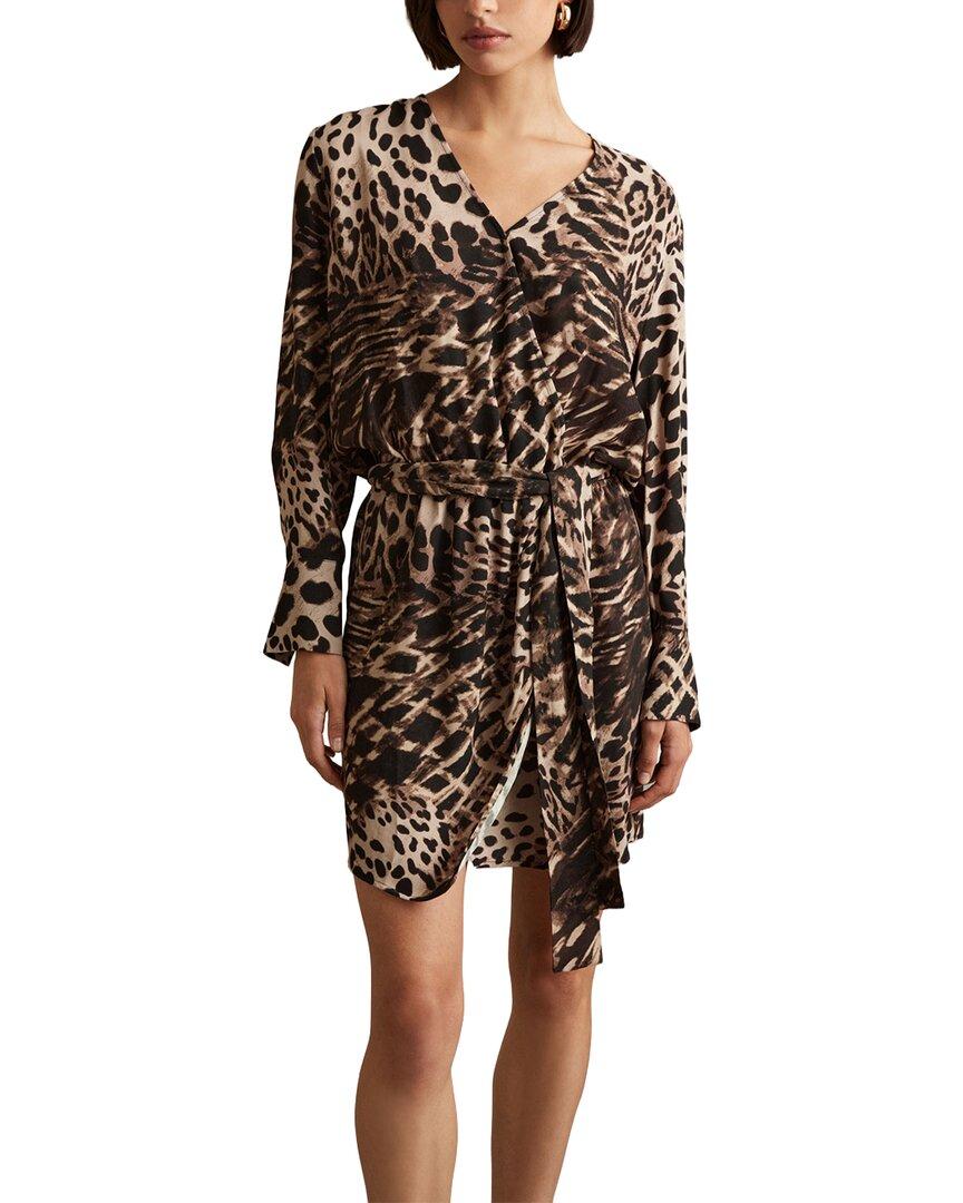 reiss dress long sleeve Reiss Danni Ruched Long-Sleeve Maxi Dress