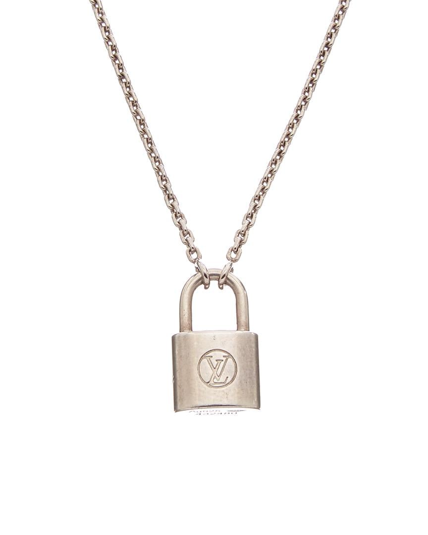 louis vuitton necklace with lock