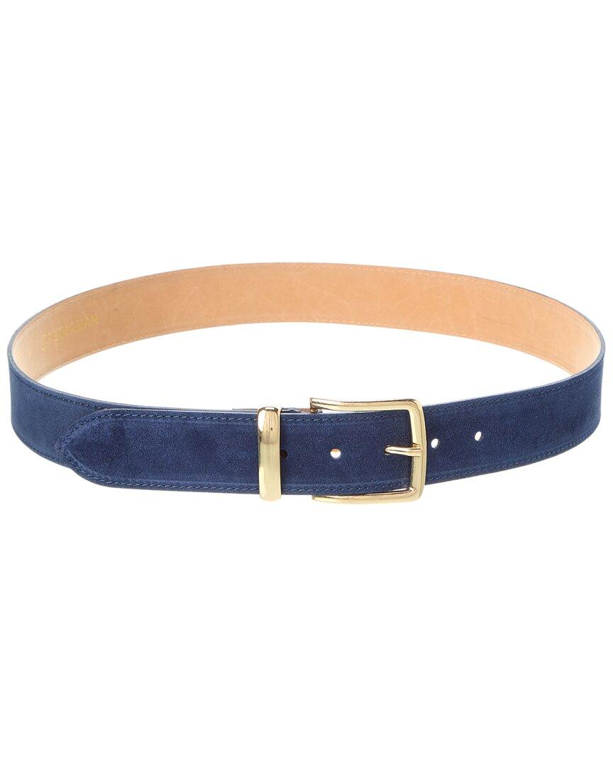 Persaman New York Navy Suede Belt with Western buckle and accents Persaman New York Mia92 Suede Belt | ShopSimon main image 2
