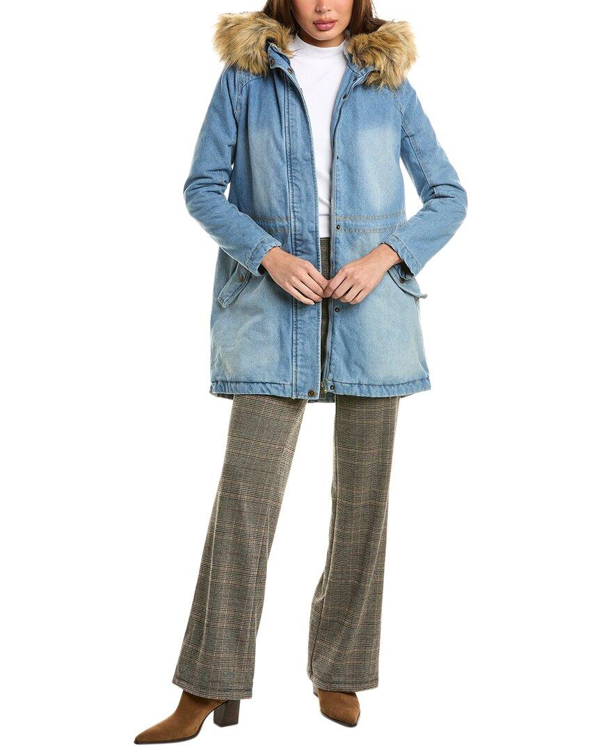 Urban Republic Women's Poly-Techno Hooded Trench Coat, Sizes S-XL