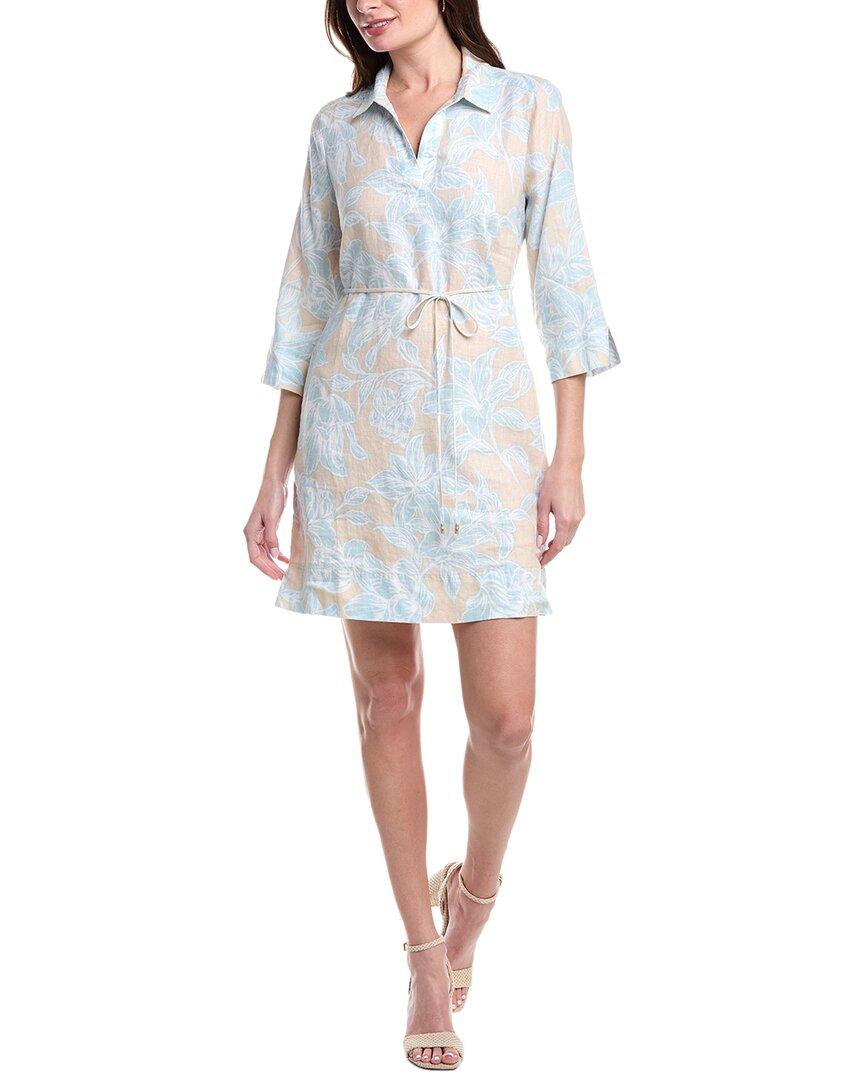 knee length dresses for ladies Two Palms 3/4-Sleeve Linen Shift Dress – docksquareclothiers