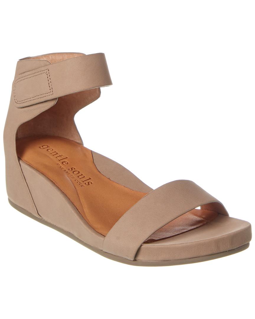 gentle souls gianna leather wedge sandal