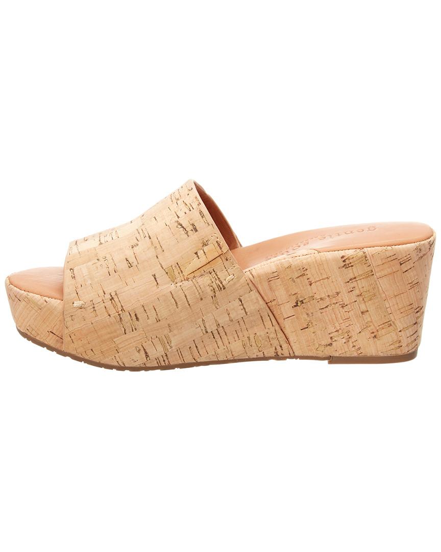 gentle souls judith leather wedge slides