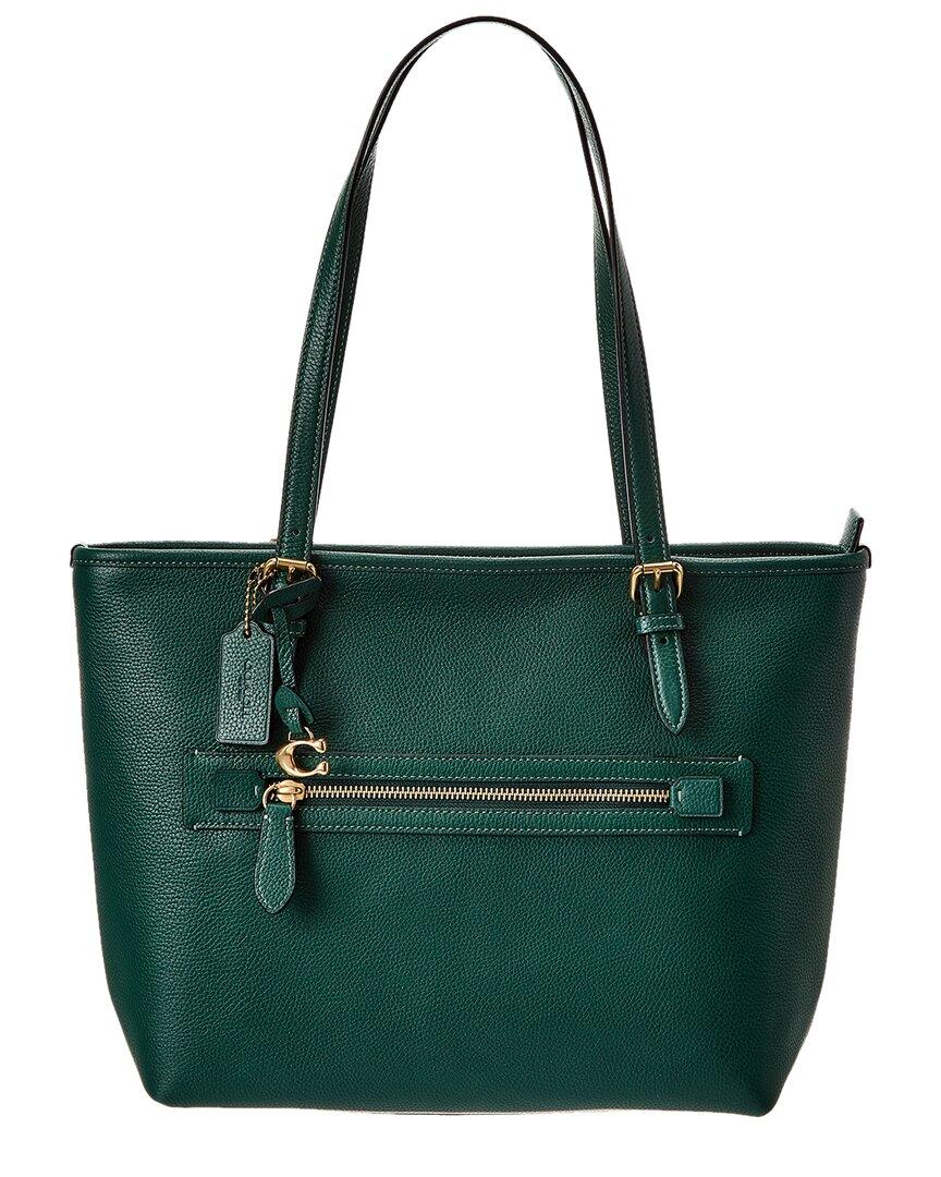 COACH Taylor Leather Tote in Green | Lyst