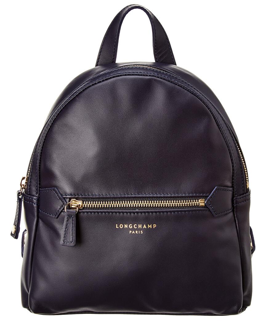 longchamp small leather backpack