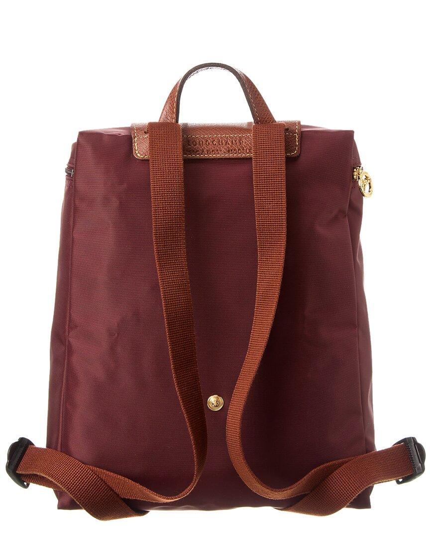 Longchamp Le Pliage Original Medium Canvas Backpack in Red Lyst UK
