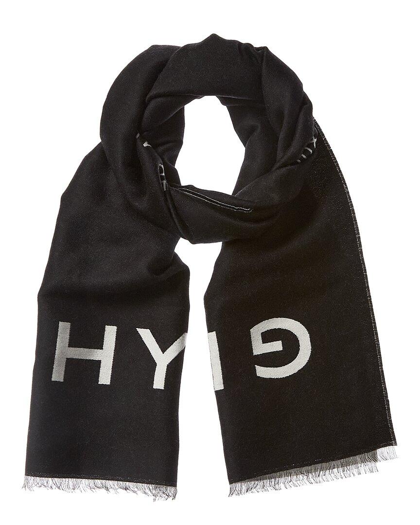Givenchy Logo Address Wool & Silkblend Scarf in Black for Men Lyst UK