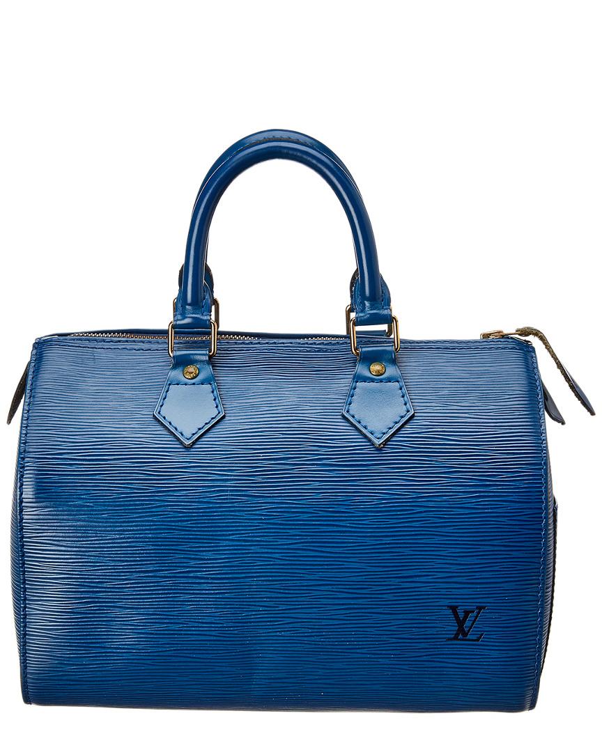 Louis Vuitton Speedy Epi 30 Leather Shoulder Bag in Blue - Lyst