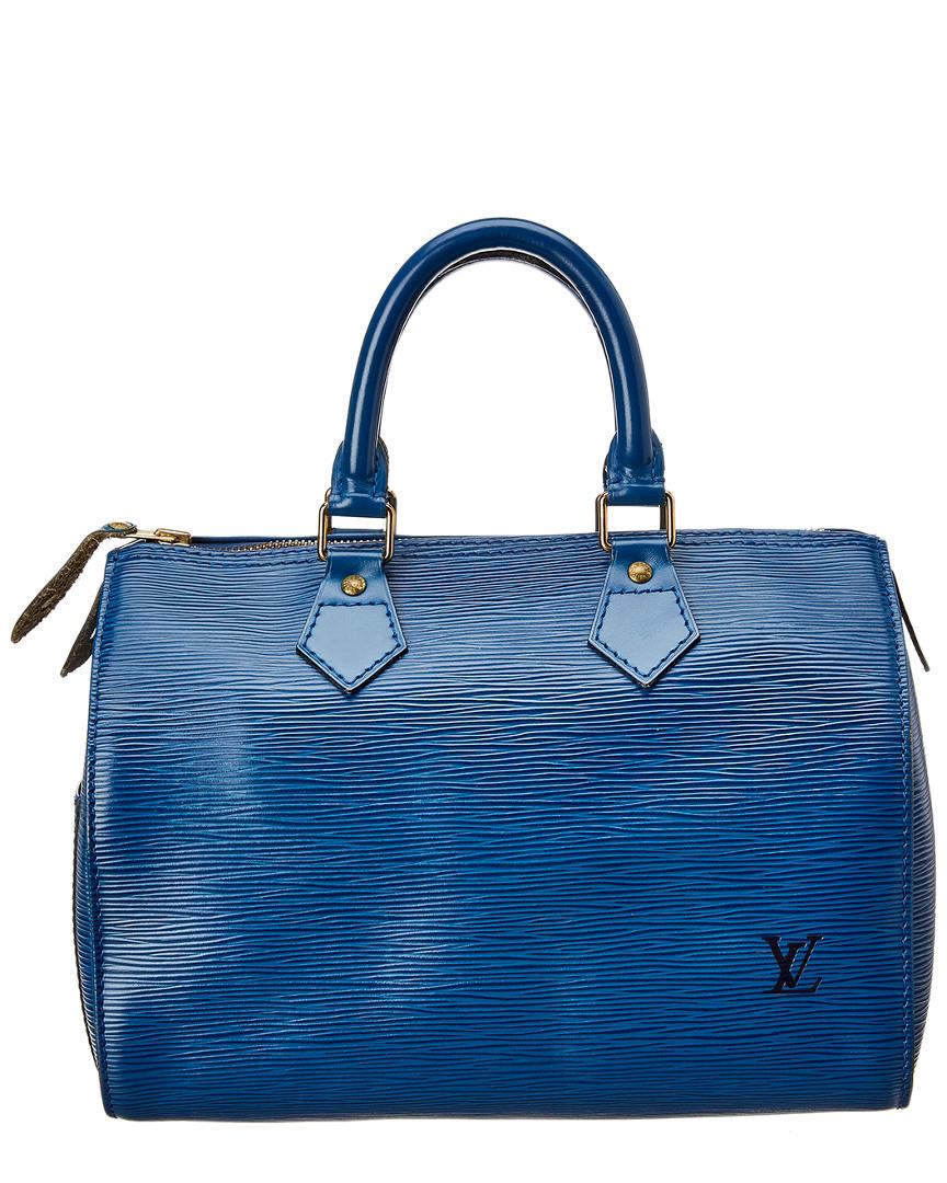 Louis Vuitton Speedy Epi 30 Leather Shoulder Bag in Blue - Lyst