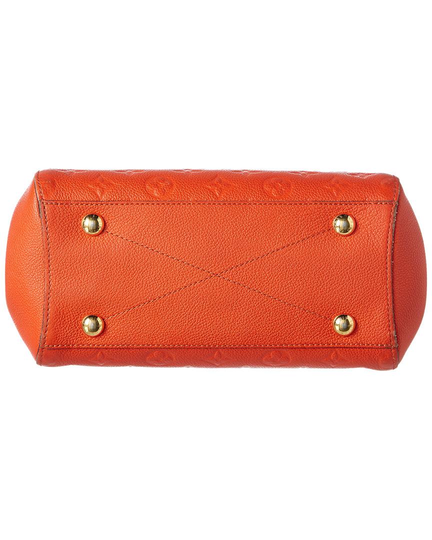 FWRD Renew Louis Vuitton Leather Paint Can Bag in Orange