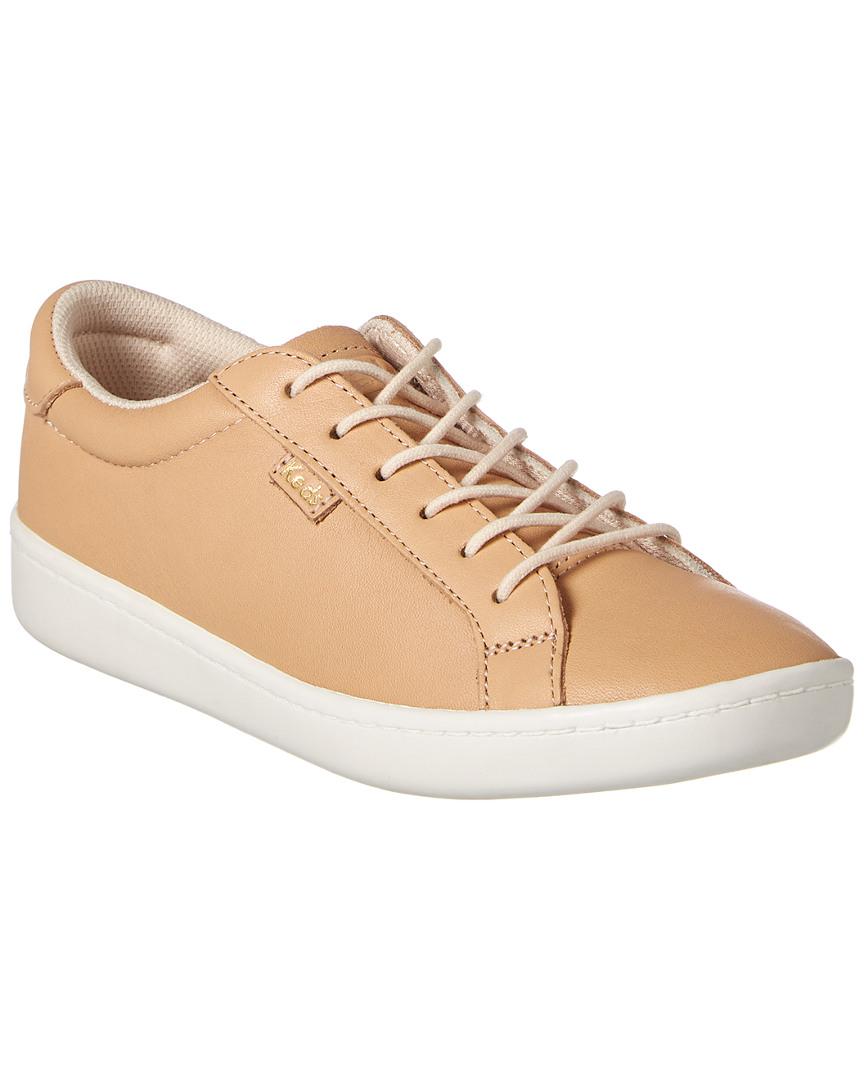 keds tan leather sneakers