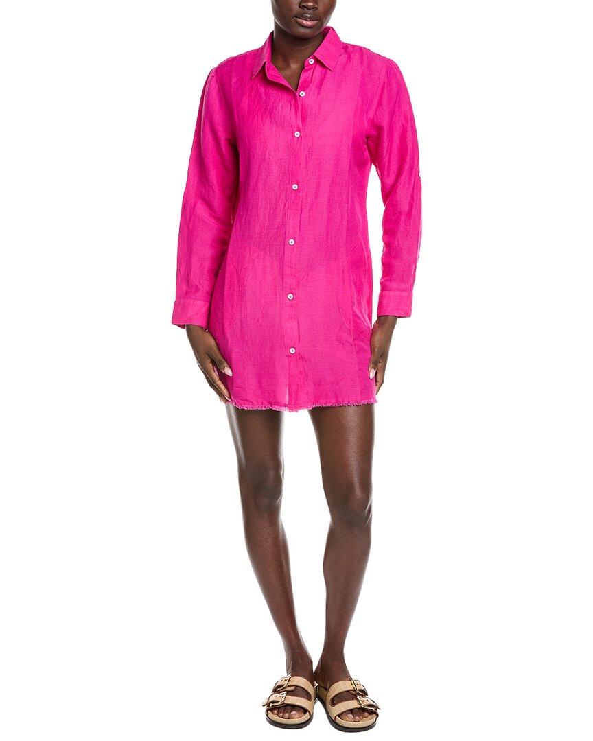 Tommy Bahama St. Lucia Linen-Blend Boyfriend Shirt in Pink | Lyst