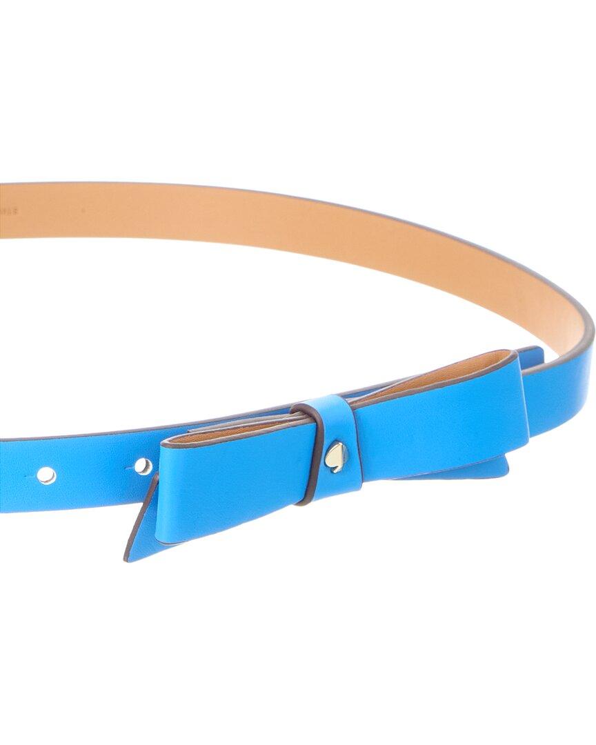 Kate Spade Leather Bow Belt- Blue kate spade | Accessories | Newkate Spade 8mm Blue Bow Belt  main image 2