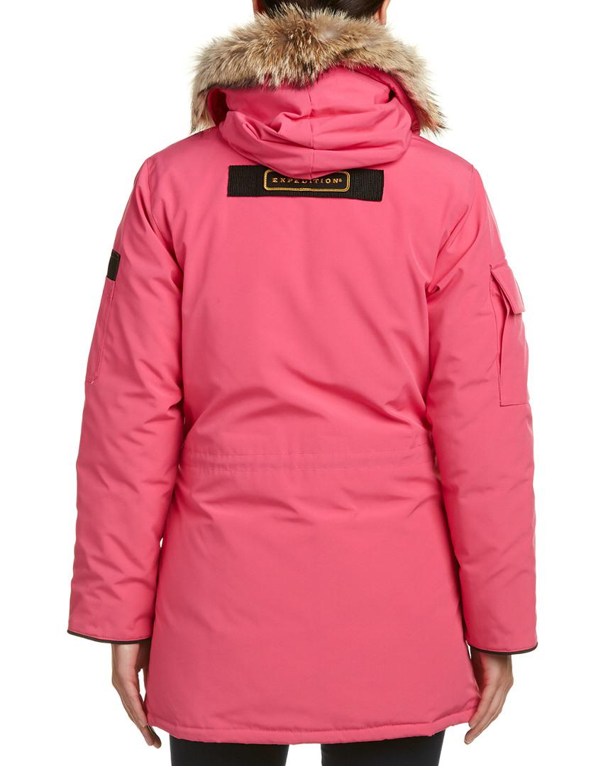 Canada Goose Goose Expedition Down Coat in Pink | Lyst