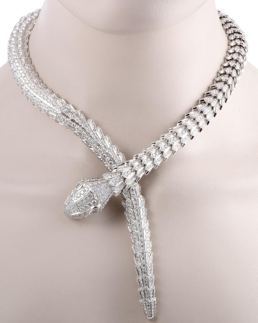BVLGARI Bulgari Serpenti 18k Necklace in Metallic