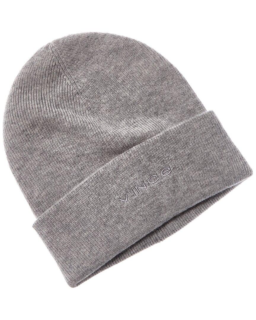 NWOT Vince Cashmere Fine Rib Double Layer Cuff Knit Hat Cashmere Ribbed Beanie in Vince Products Women | Vince main image 4