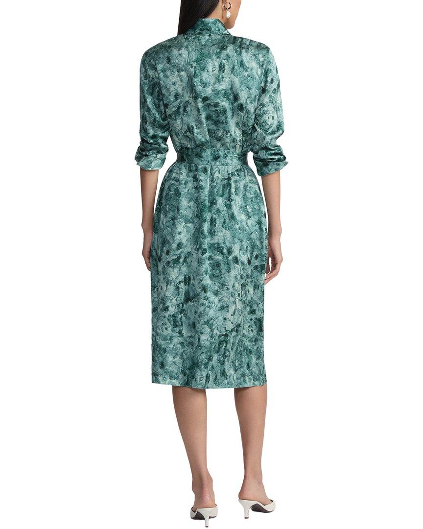 green emerald velvet dress Lafayette 148 Plisse Maxi Dress Burnt Sienna Multi