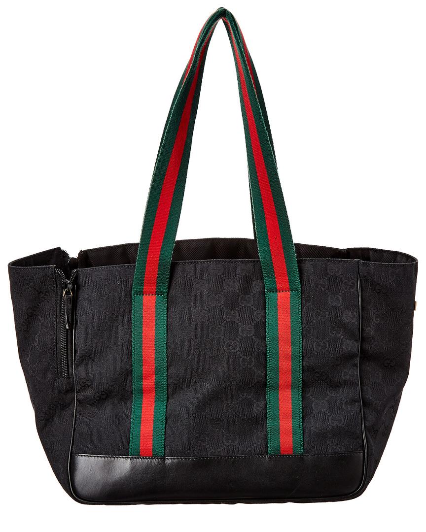Gucci Black GG Canvas & Leather Pet Carrier Lyst