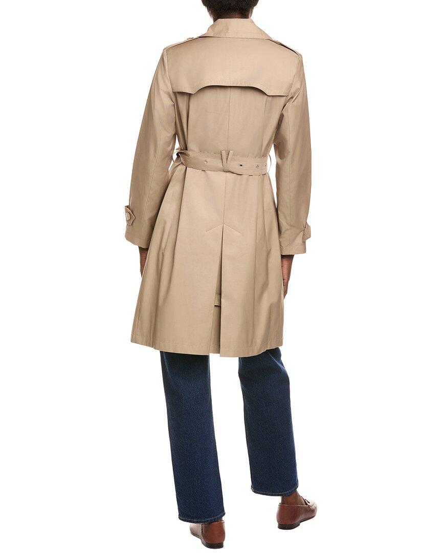 Via Spiga Double-Breasted Trench Coat in Brown Lyst UK
