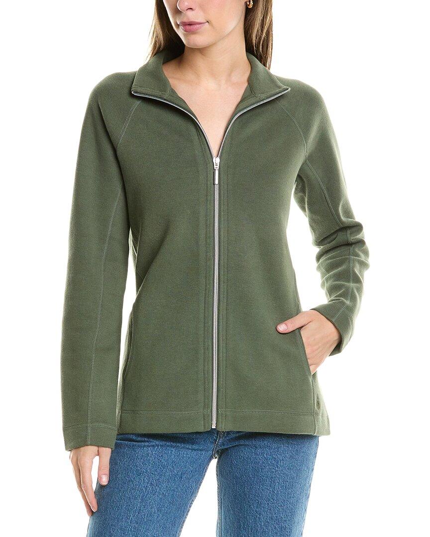 Tommy Bahama Cotton Blend Full Zip Jacket With Pockets in Green Lyst