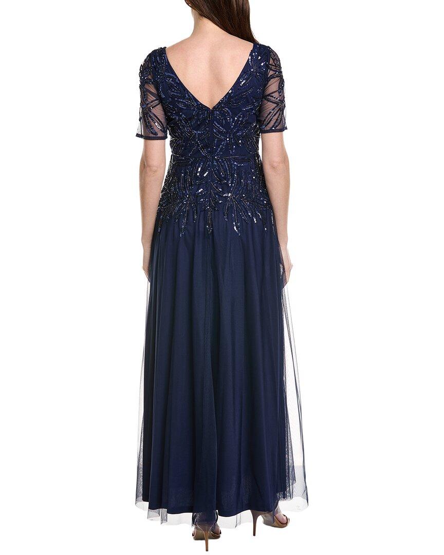princess polly baby blue dress Amazon.com: Adrianna Papell Women's Beaded V-Neck Blouson Gown, Gunmetal, 0  : Clothing, Shoes & Jewelry main image 0