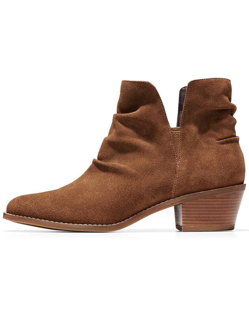 cole haan laree stretch suede bootie