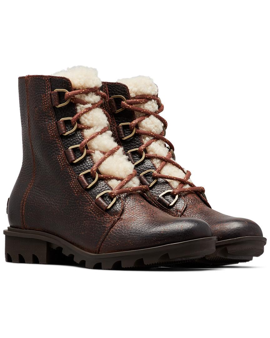sorel phoenix lace shearling boot