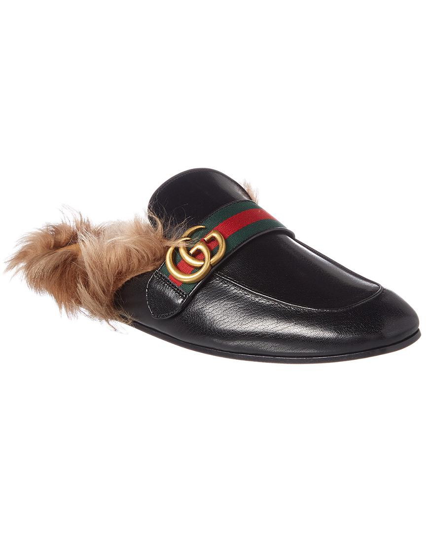 princetown crocodile slipper with double g