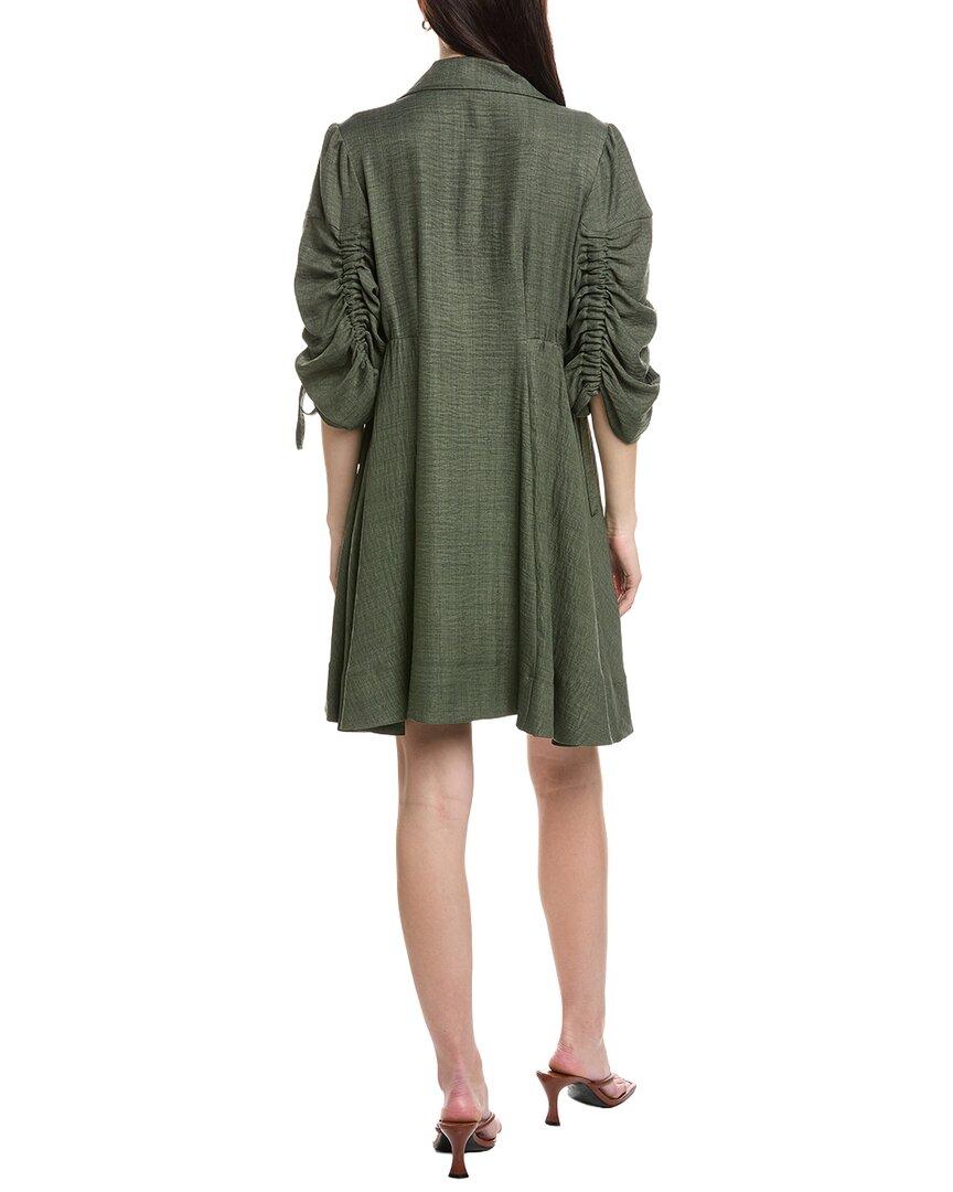 maison tara green dress Maison Tara Chiffon Midi Dress, 6 / Green main image 0