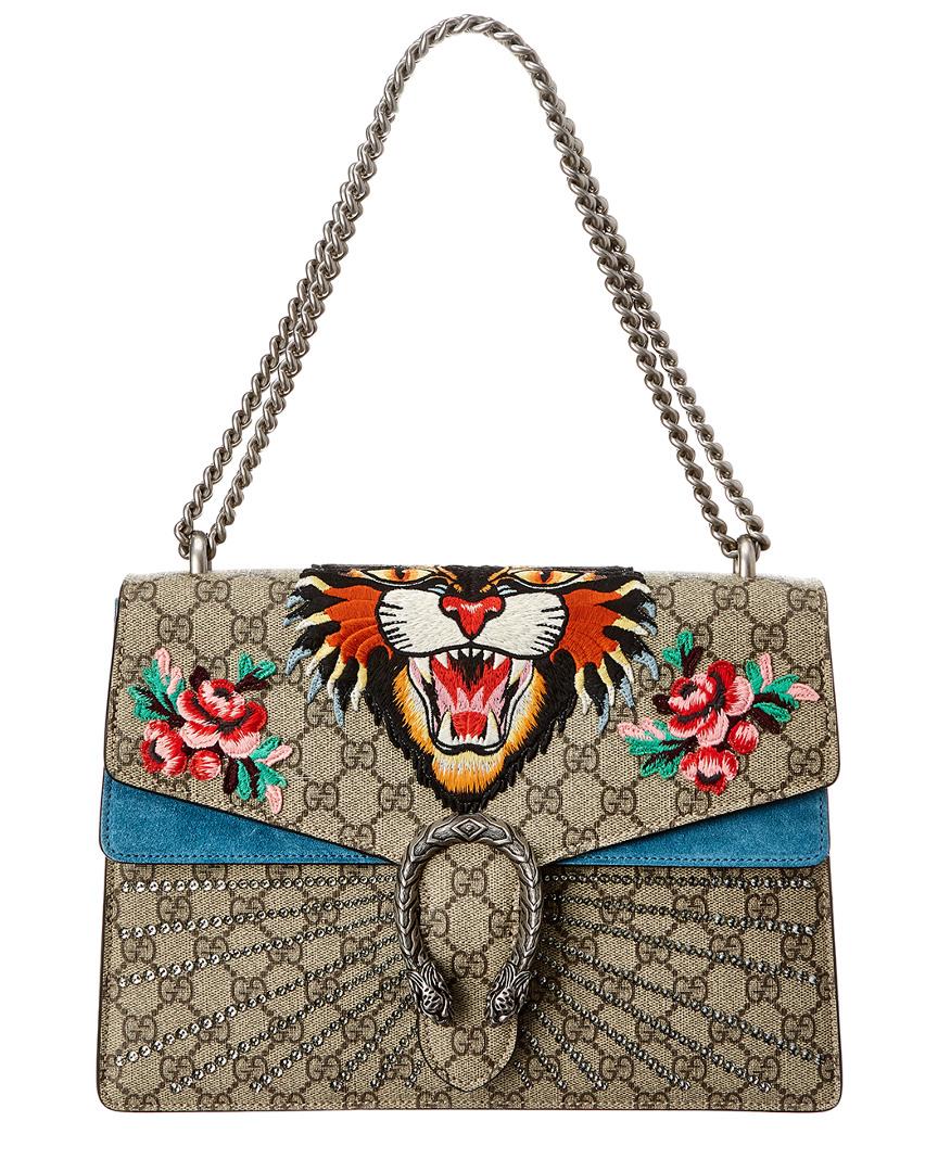 Gucci Dionysus Tiger Embroidered GG 