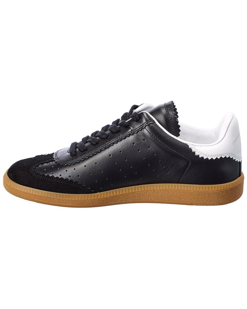Isabel Marant Bryce Leather & Suede Sneaker in Black | Lyst