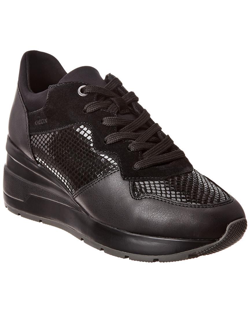 Geox Zosma 7 Leather Sneaker in Black - Lyst
