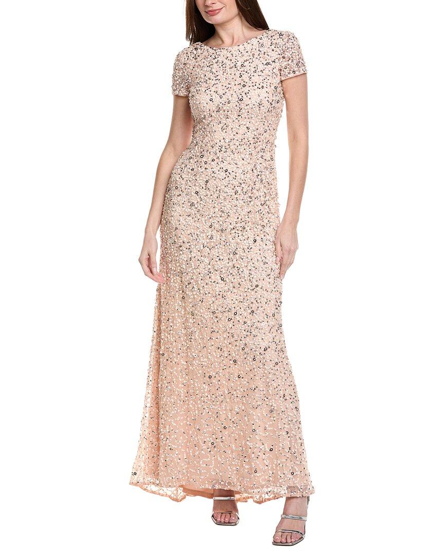 knee length dresses for ladies ADRIANNA PAPELL AP1E210884 PETITE BEADED MERMAID DOLMAN SLEEVE