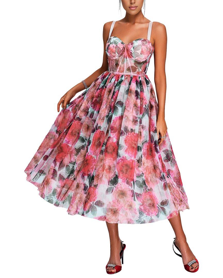 pretty garden maxi dress PRETTYGARDEN Womens Square Neck Maxi Dresses Cap Sleeve Eyelet Smocked