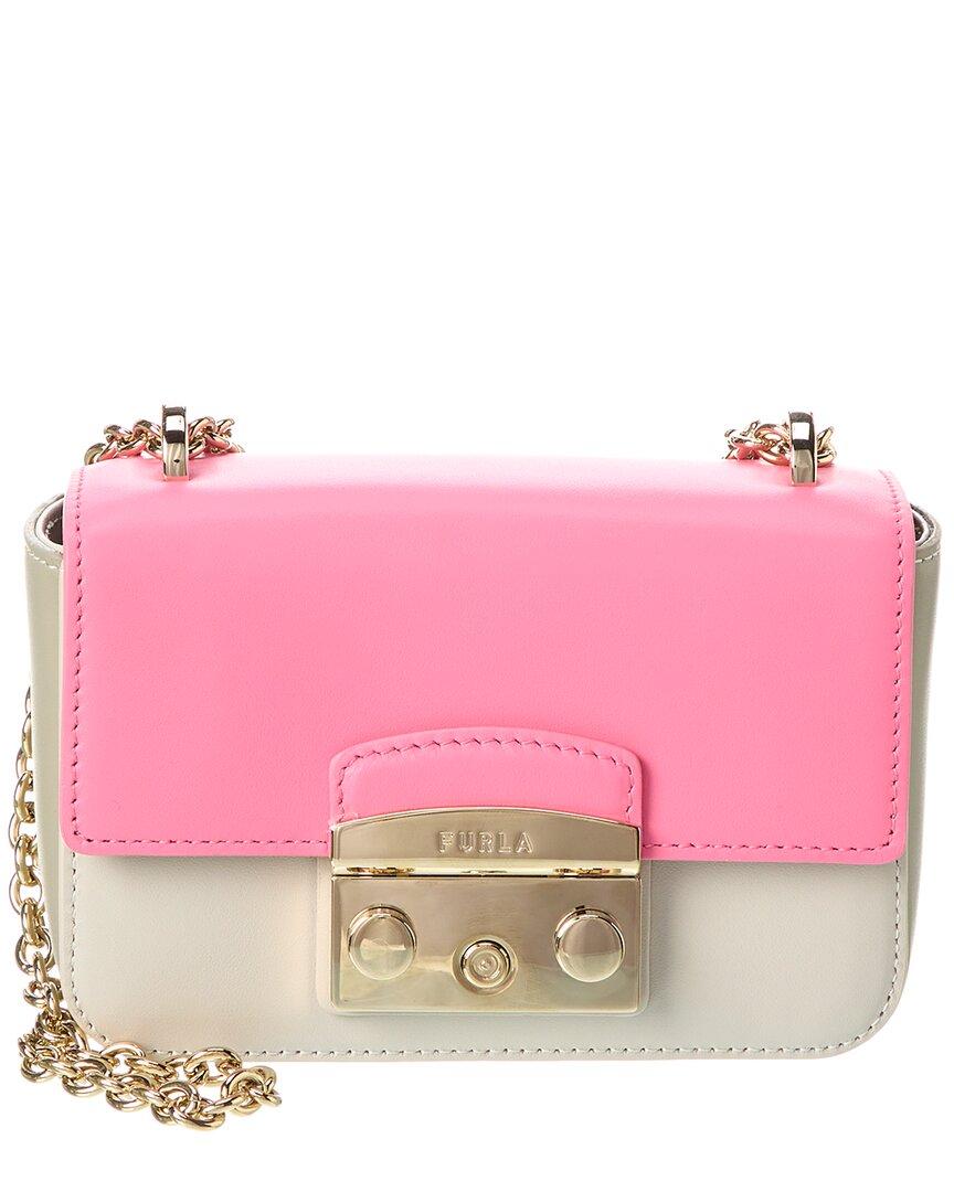 Furla mini metropolis pink best sale