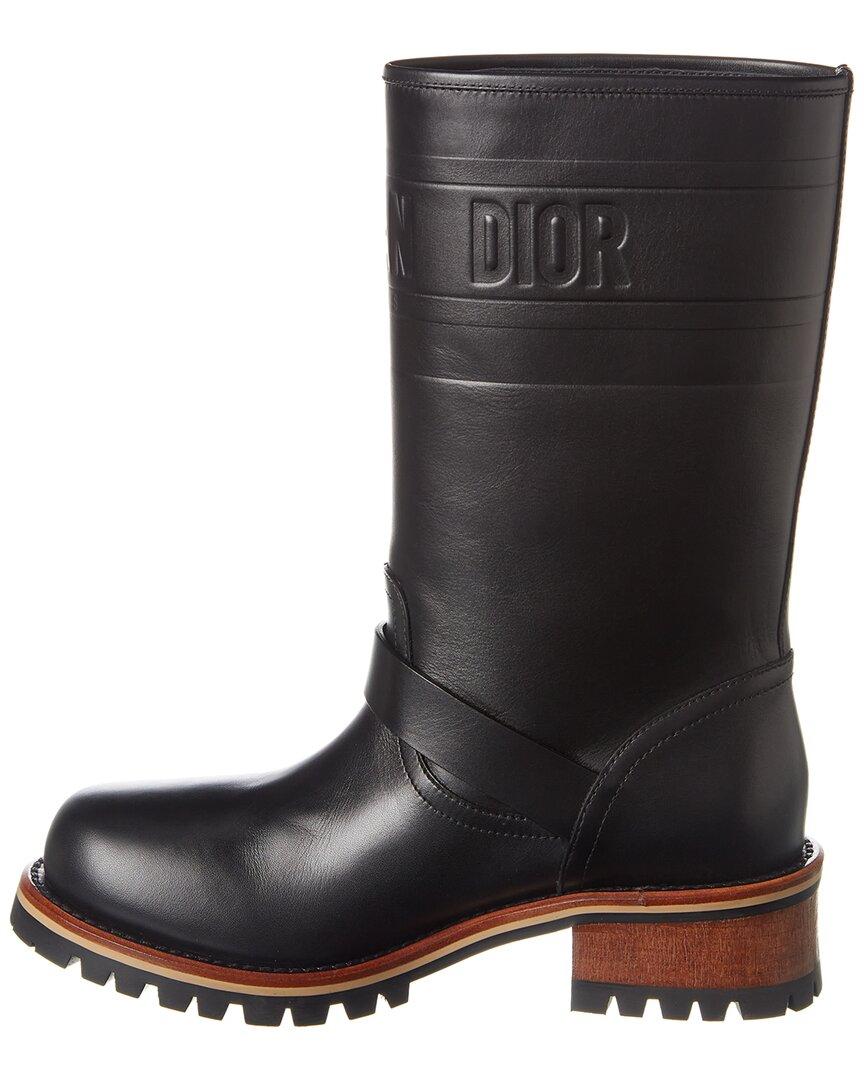 Dior Quest Leather Boot in Black | Lyst