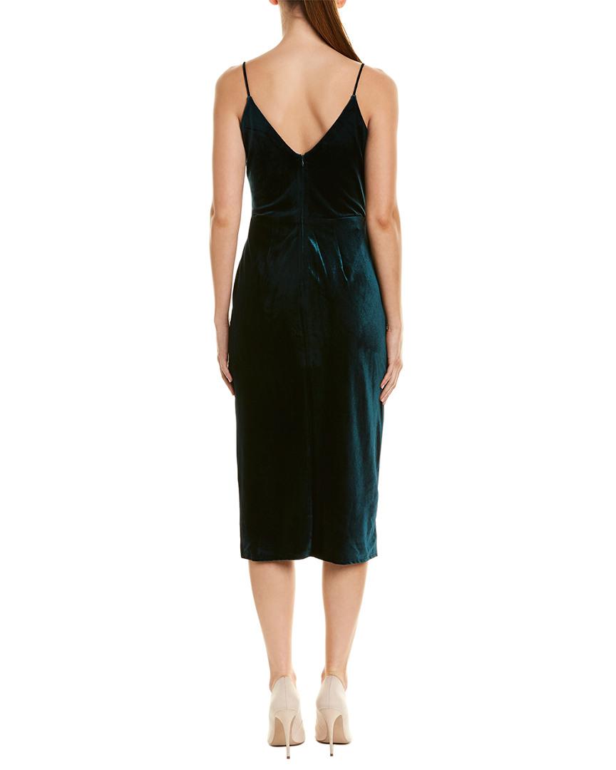 betsey johnson velvet faux wrap dress