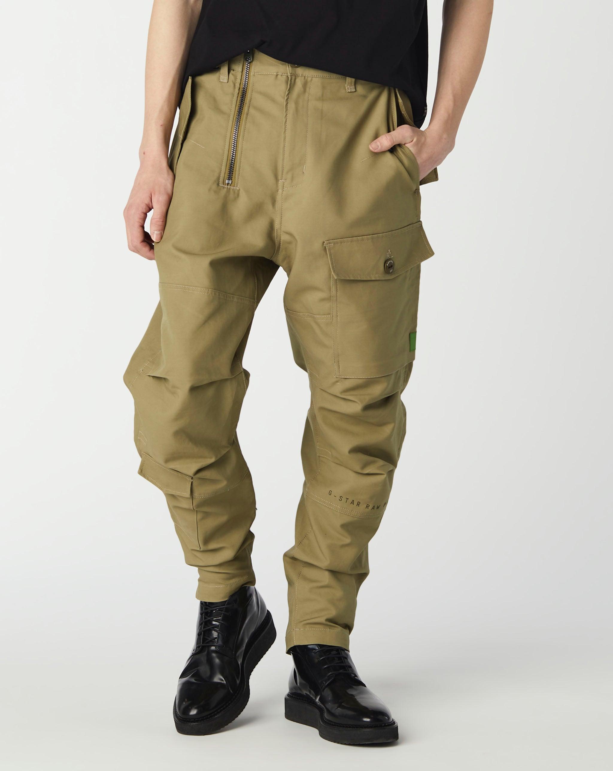 G-Star RAW Zippy Cargo Relaxed Tapered Pants in Green for Men | Lyst