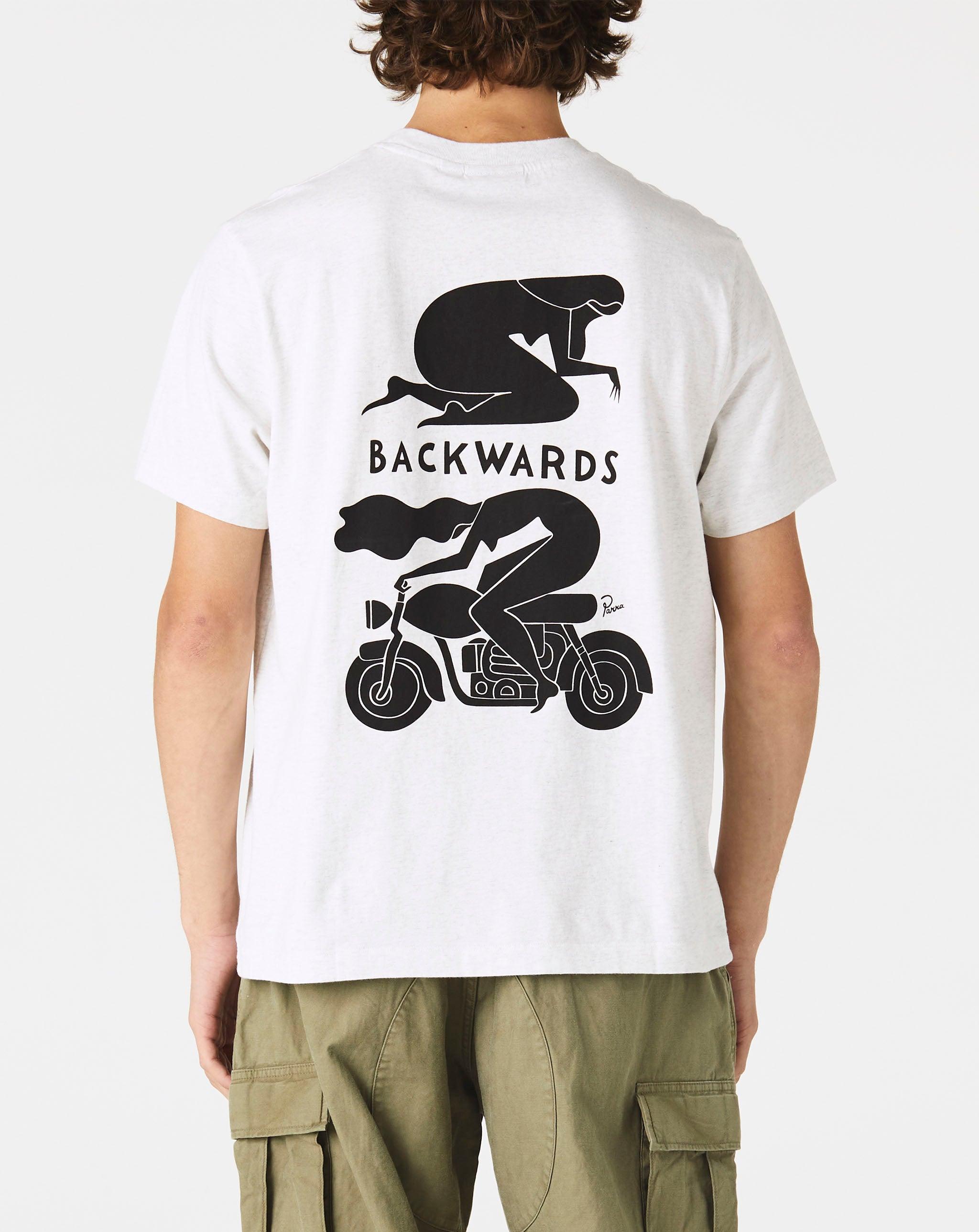 by Parra Backwards T-shirt in Gray for Men | Lyst