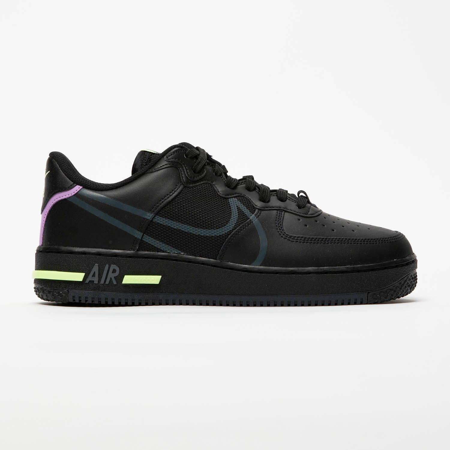 Nike Air Force 1 React in Black for Men | Lyst
