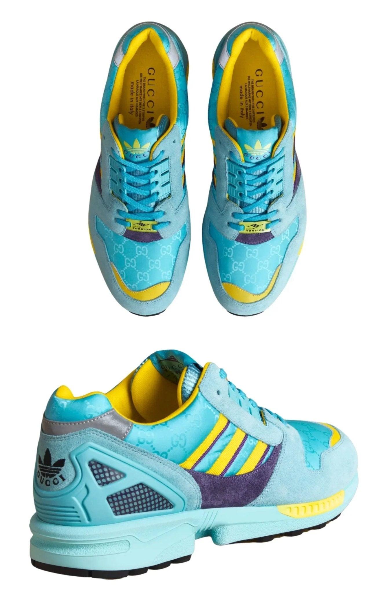 Gucci X Adidas Zx 8000 Two-tone Suede Sneakers in Blue | Lyst UK