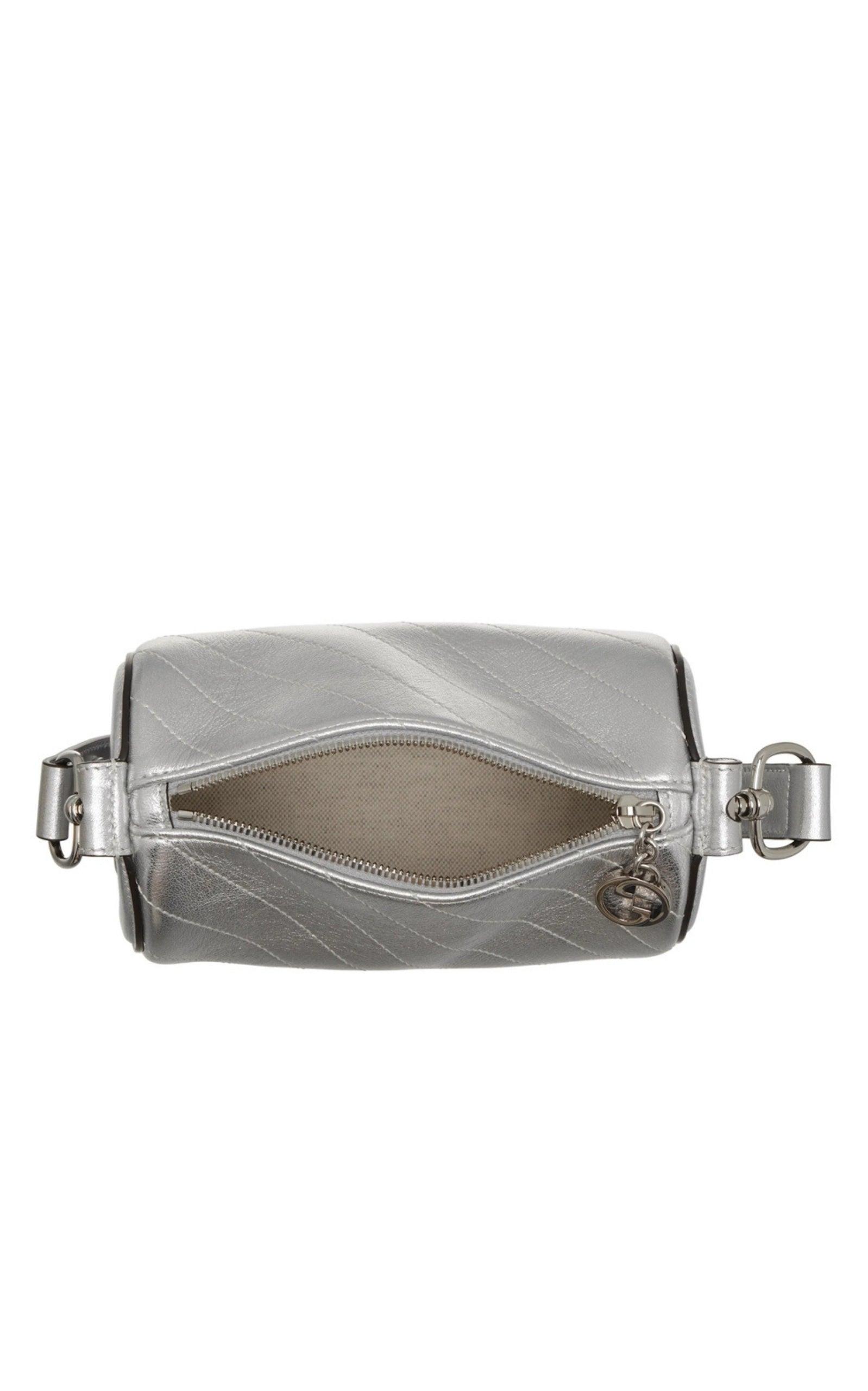 GUCCI ★ GG BLONDIEショルダーバッグ シルバー Gucci Silver Blondie Mini Shoulder Bag in White | Lyst