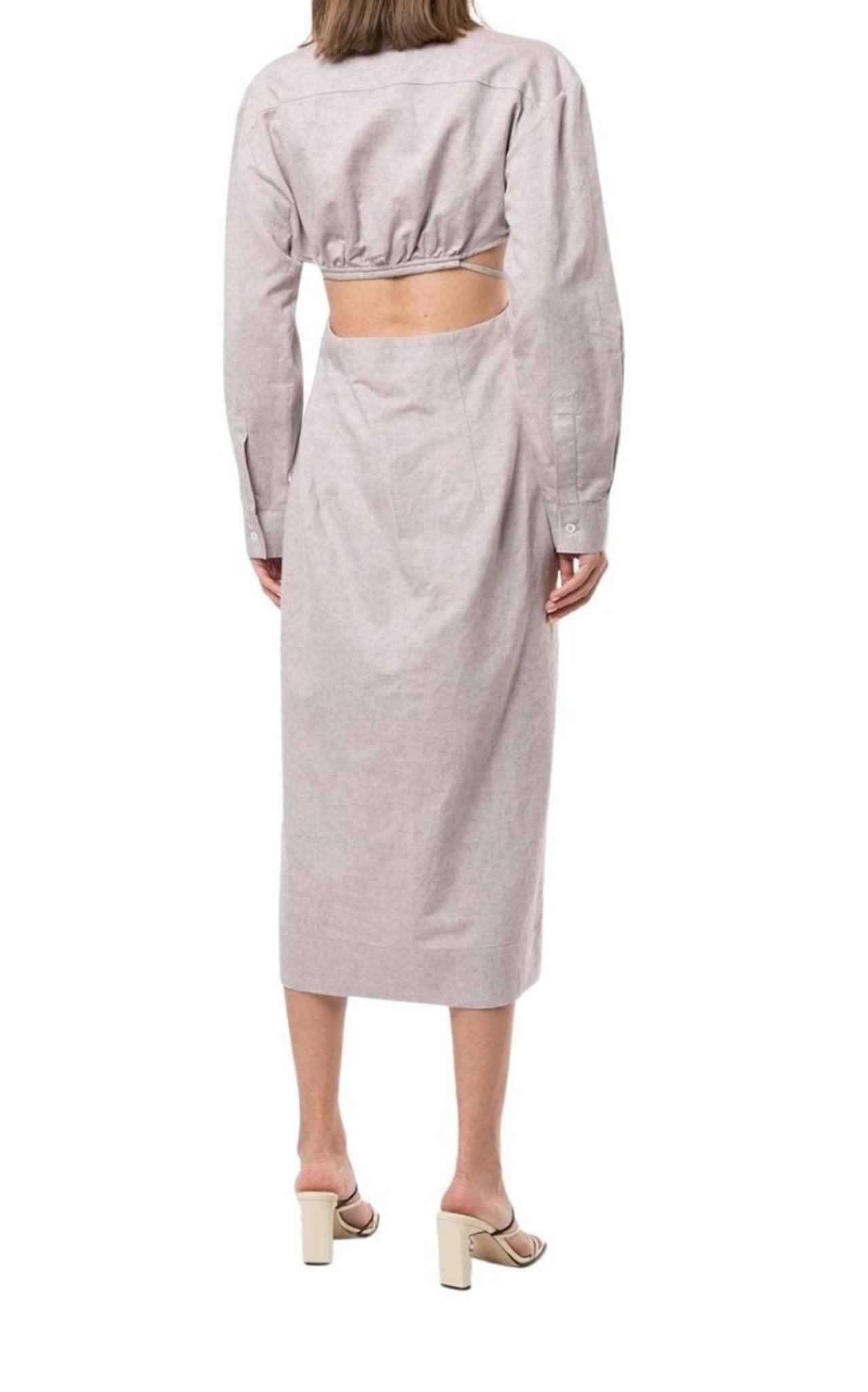 jacquemus la robe valerie corset midi dress Jacquemus La Robe Valerie Corset Midi Dress (For Hire)  EKOLUV