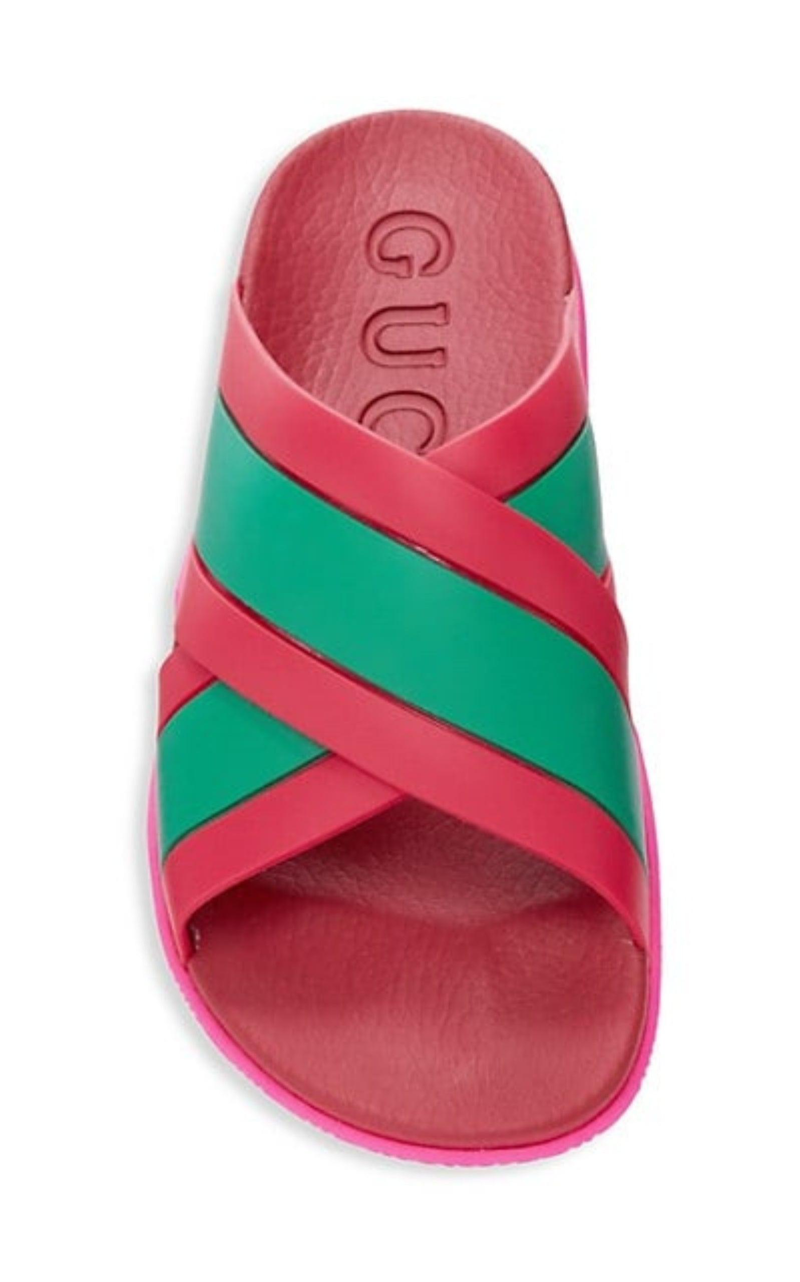 Gucci web slide sandal best sale womens